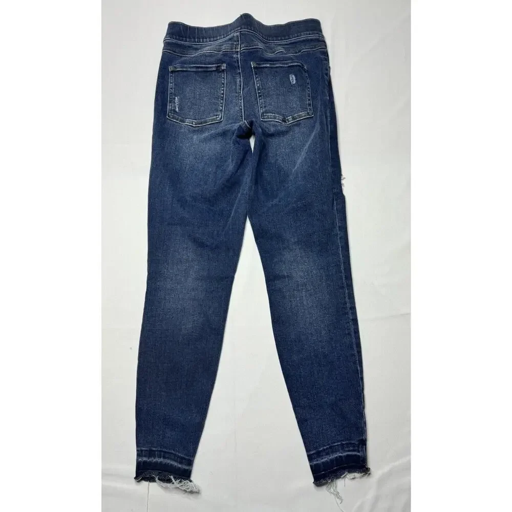 Spanx‎ Women's Distressed Skinny Stretch Blue Jeggings - Size S*